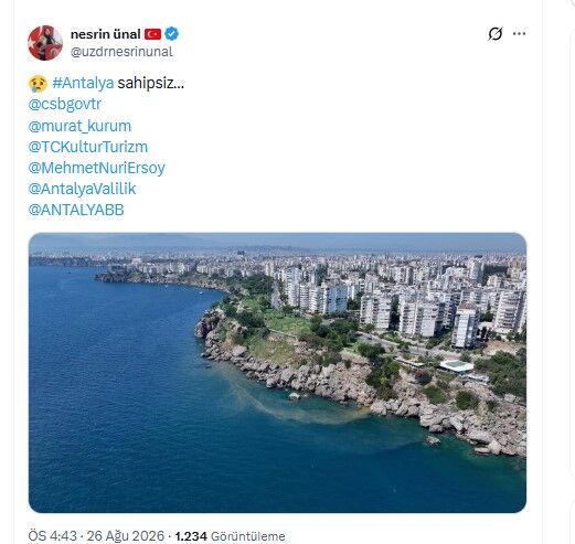 Eski Vekil Nesrin Ünal’dan Bambus Plajı’na Dikkat Çeken Çıkış (2)