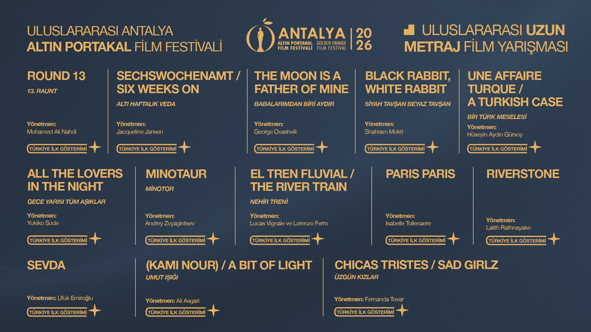 Antalya Altın Portakal Film Festivali’nde Yarışacak Filmler Belli Oldu (2)