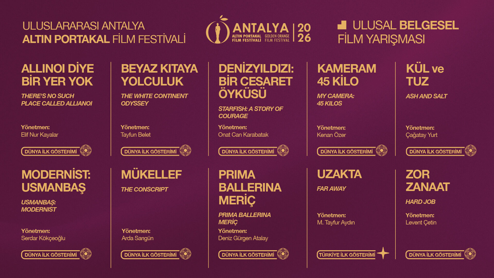 Antalya Altın Portakal Film Festivali’nde Yarışacak Filmler Belli Oldu (5)