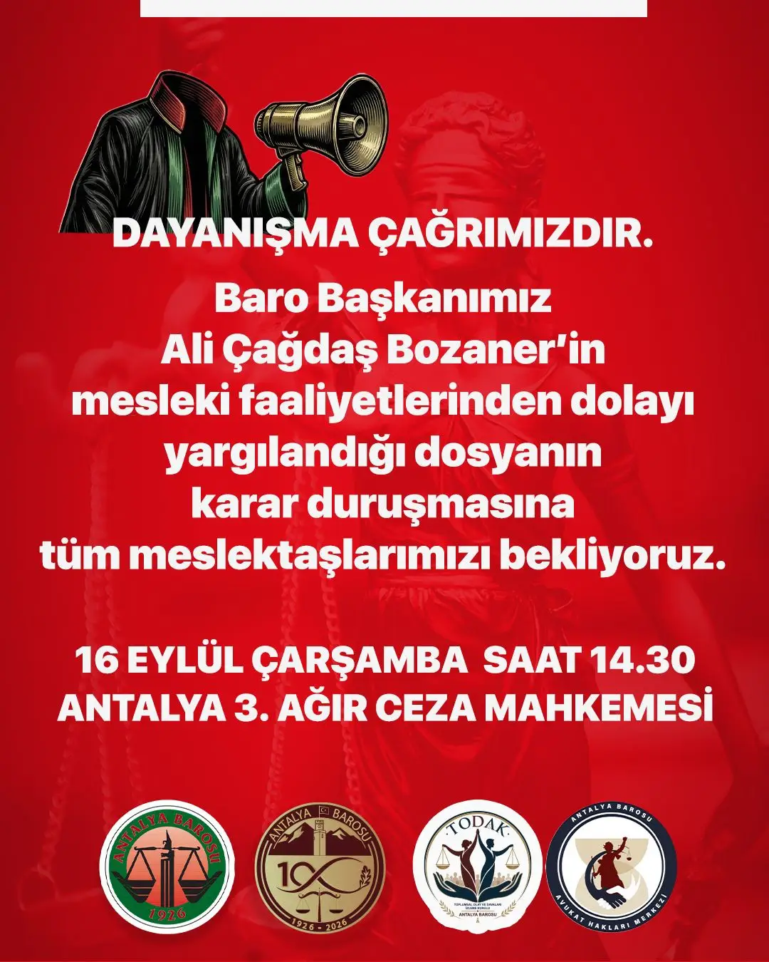 Antalya Baro Baskani Bozanerin Durusmasi Oncesinde Kritik Cagri (1)-1