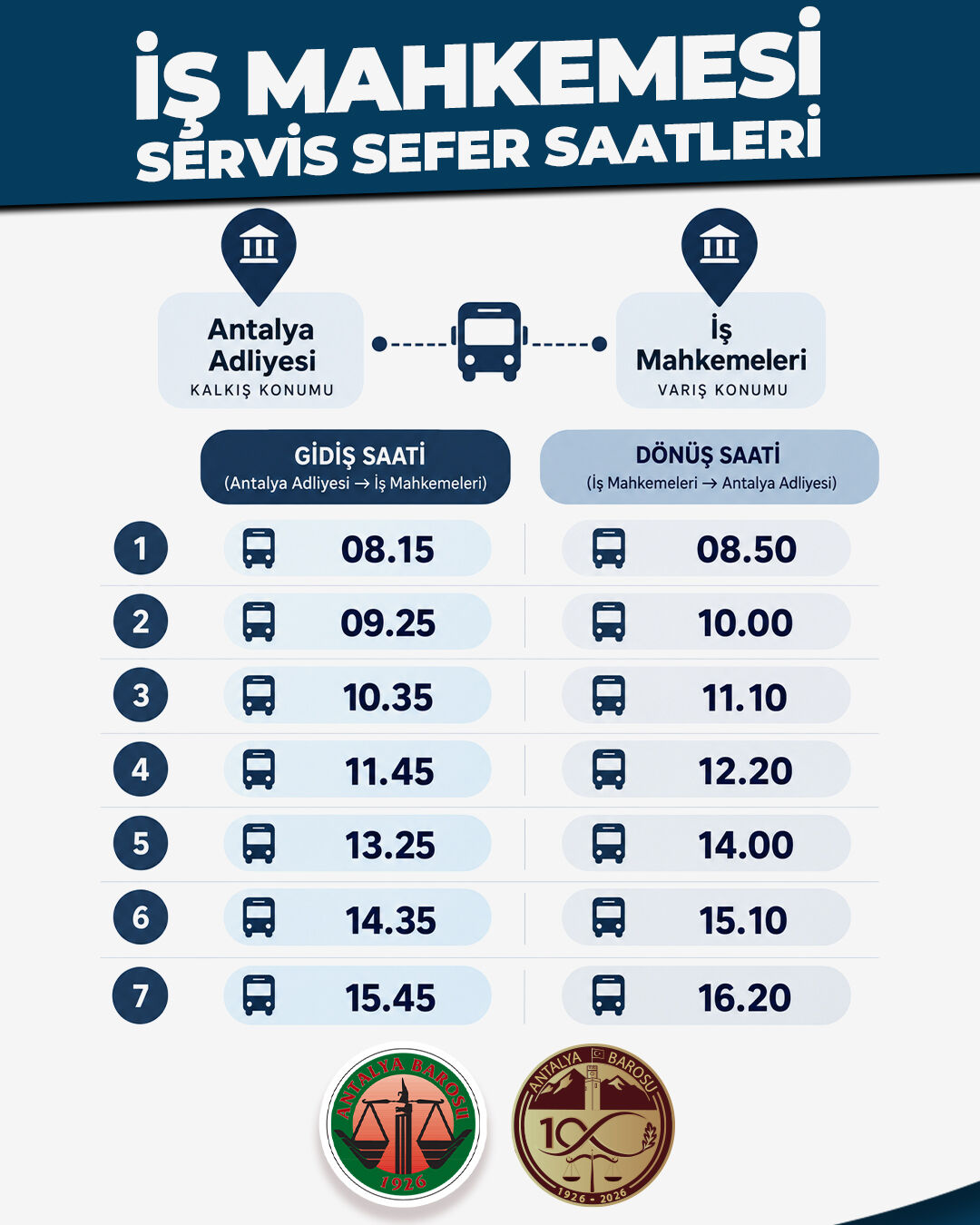 Antalya Barosundan Tasinan Is Mahkemelerine Ulasim Sorununa Cozum (2)