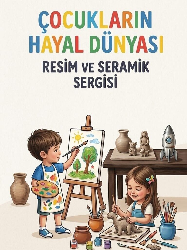 Çocukların Hayal Dünyası Antalya’da Sanata Dönüşüyor-3