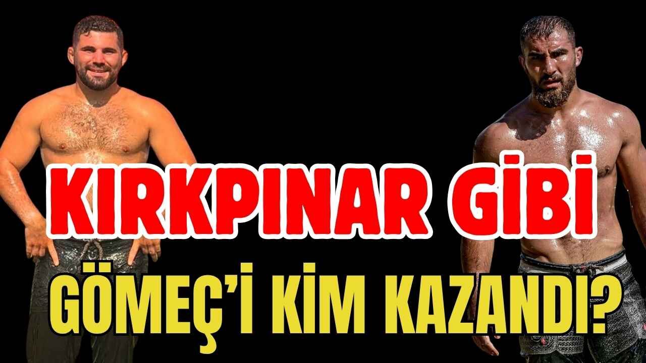 Gömeç Yağlı Güreşleri finali Kırkpınar gibi… Erkan Taş, Feyzullah Aktürk finalini kim kazandı?