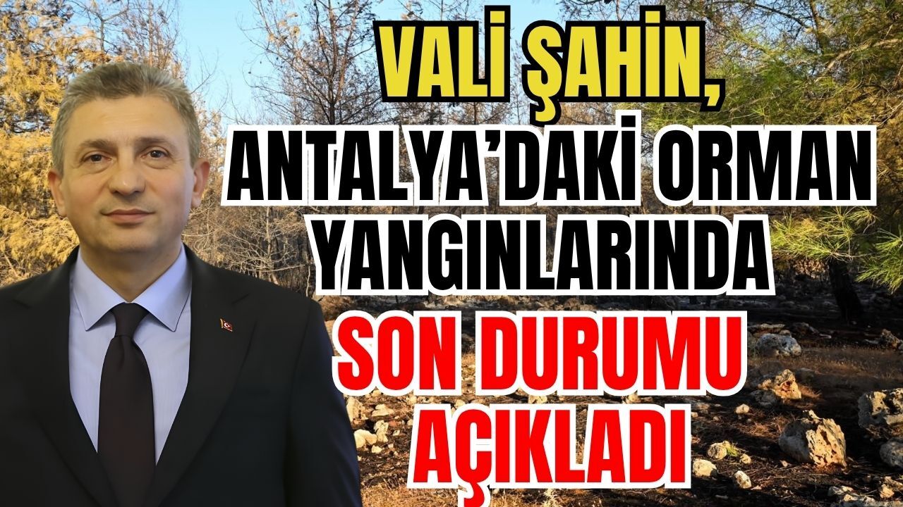 Vali Şahin, Antalya’daki orman yangınlarında son durumu açıkladı