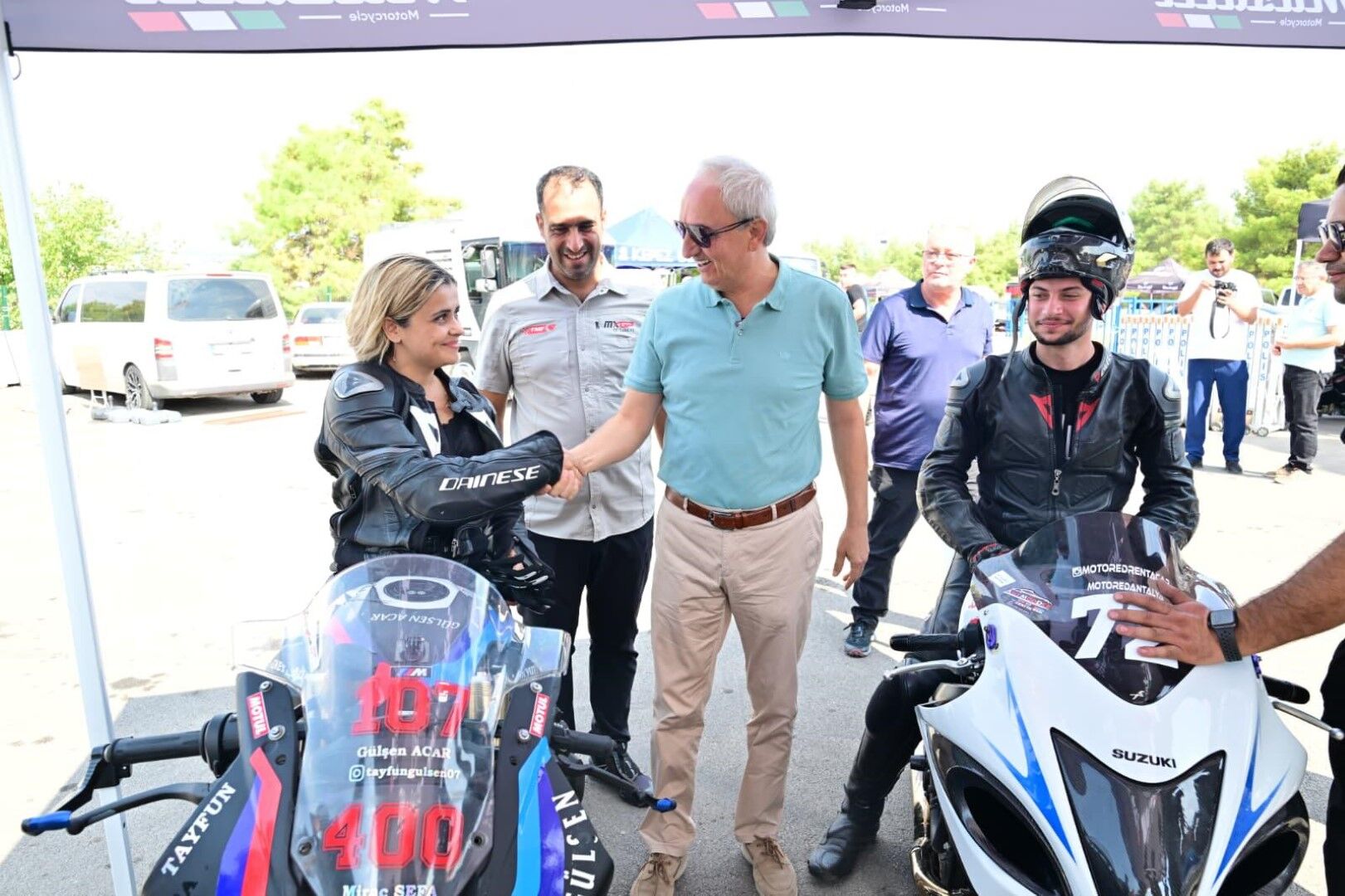 Kepez Belediye Başkanı Mesut Kocagöz Moto Drag Heyecanına Ortak Oldu (1)