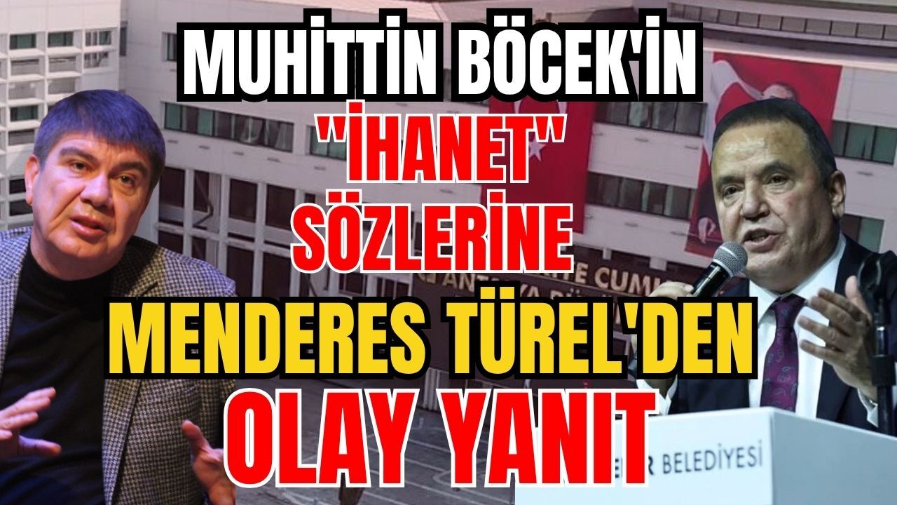 Muhittin Böcek'in "İhanet" sözlerine Menderes Türel'den olay yanıt
