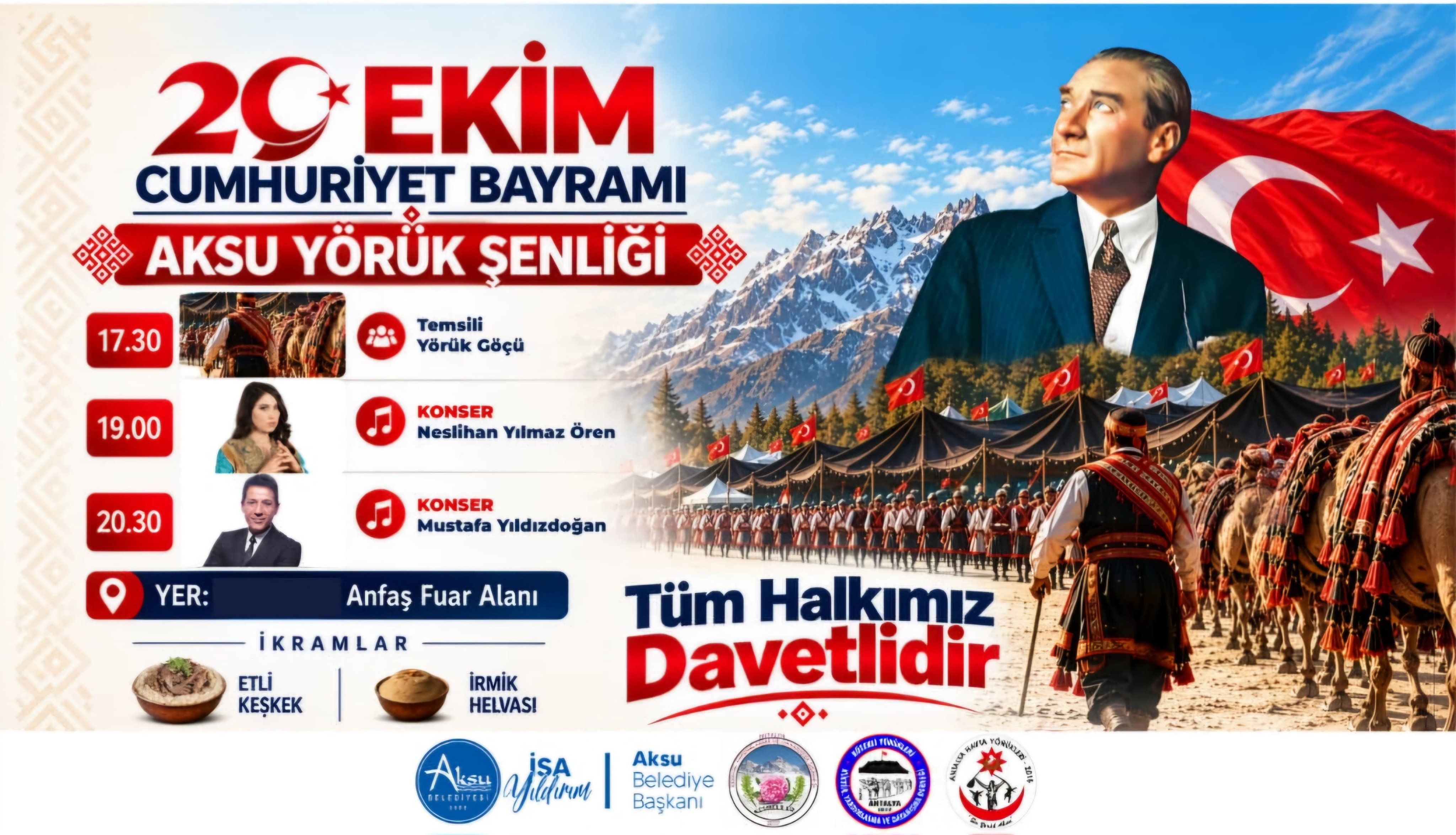 Aksuda 29 Ekim Coskusu Yoruk Senligi Ile Yasanacak (1)-1