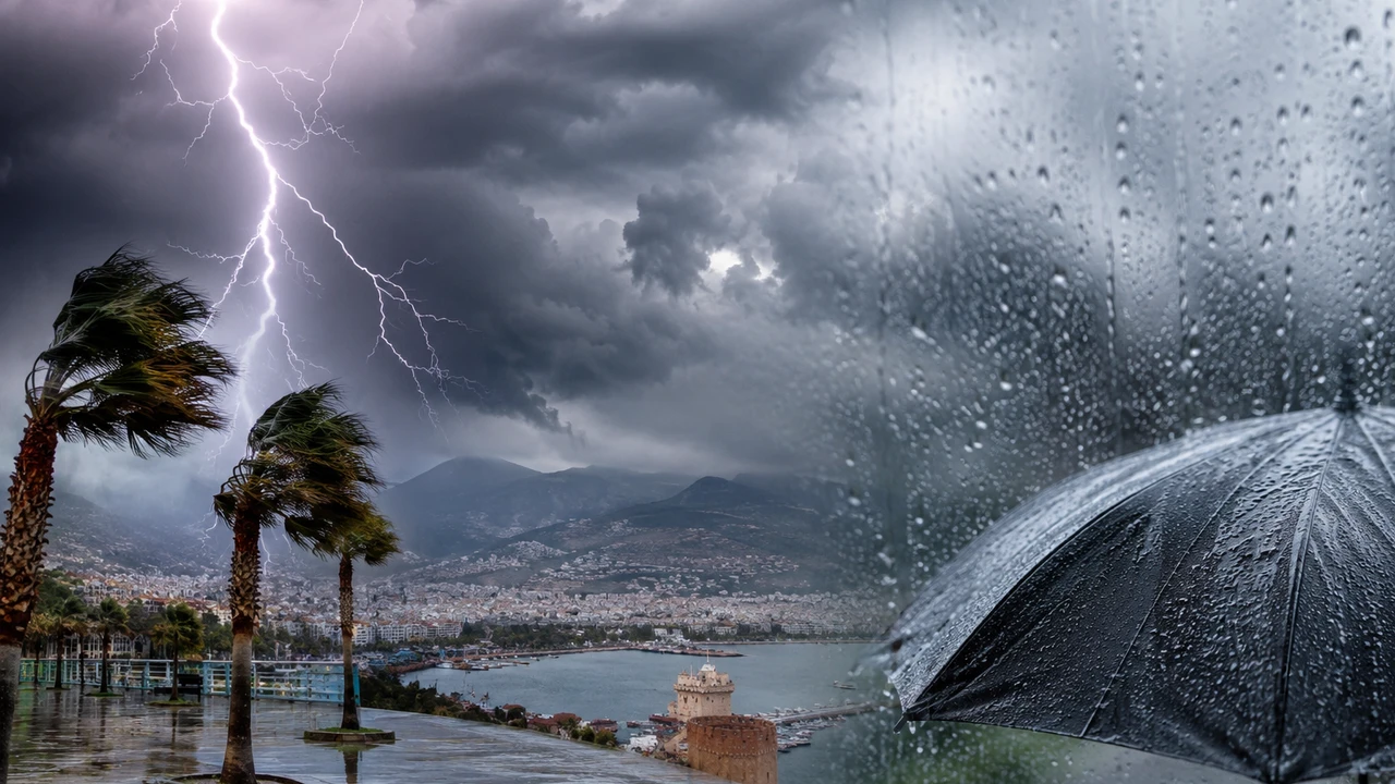 Antalya’da 7 Ilçe Için Uyarı! Kuvvetli Yağış Bekleniyor (1)