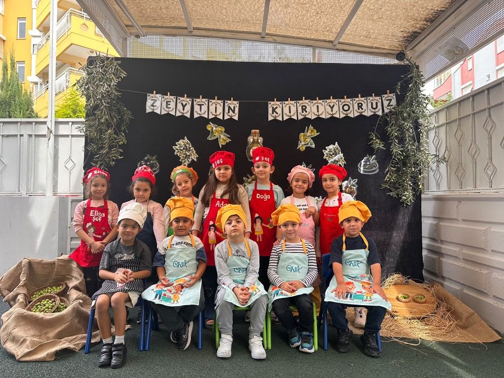 Antalya’nın minikleri zeytinleri topladı