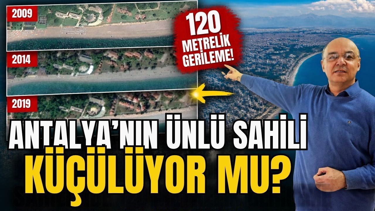 Antalya’nın ünlü sahili küçülüyor mu? Konyaaltı Sahili’nde 120 metrelik gerileme