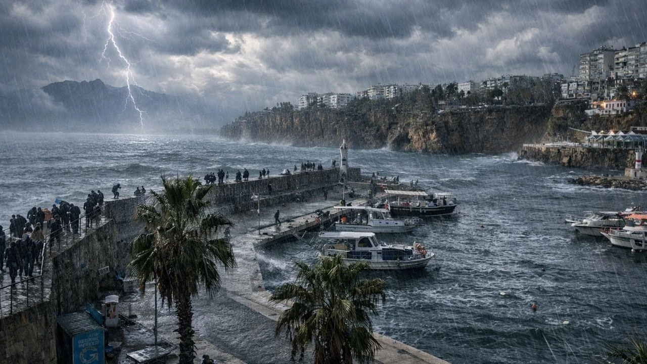 Antalya’ya Kuvvetli Yağış Uyarısı! Sel Ve Hortum Riski Var (1)