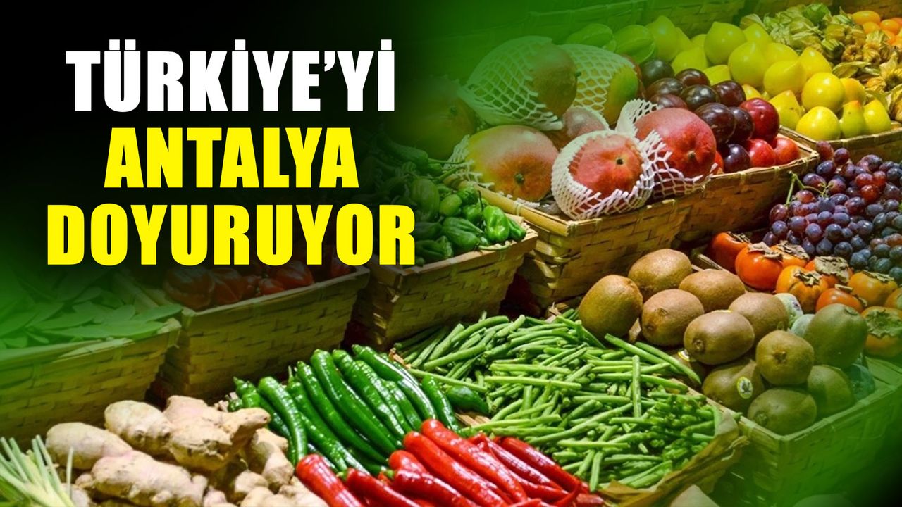 Türkiye’yi Antalya doyuruyor