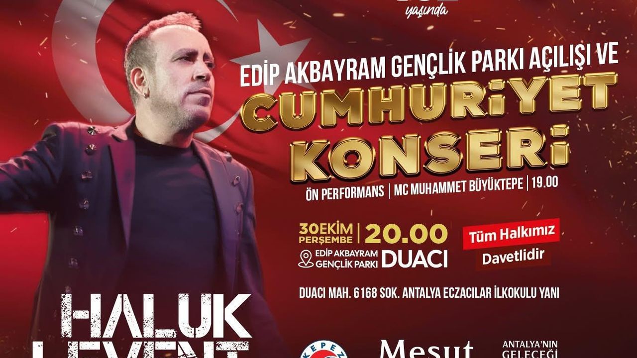 Kepez’in Edip Akbayram Gençlik Parkı açılışı ve Cumhuriyet kutlamalarına 5 noktadan ring hizmeti