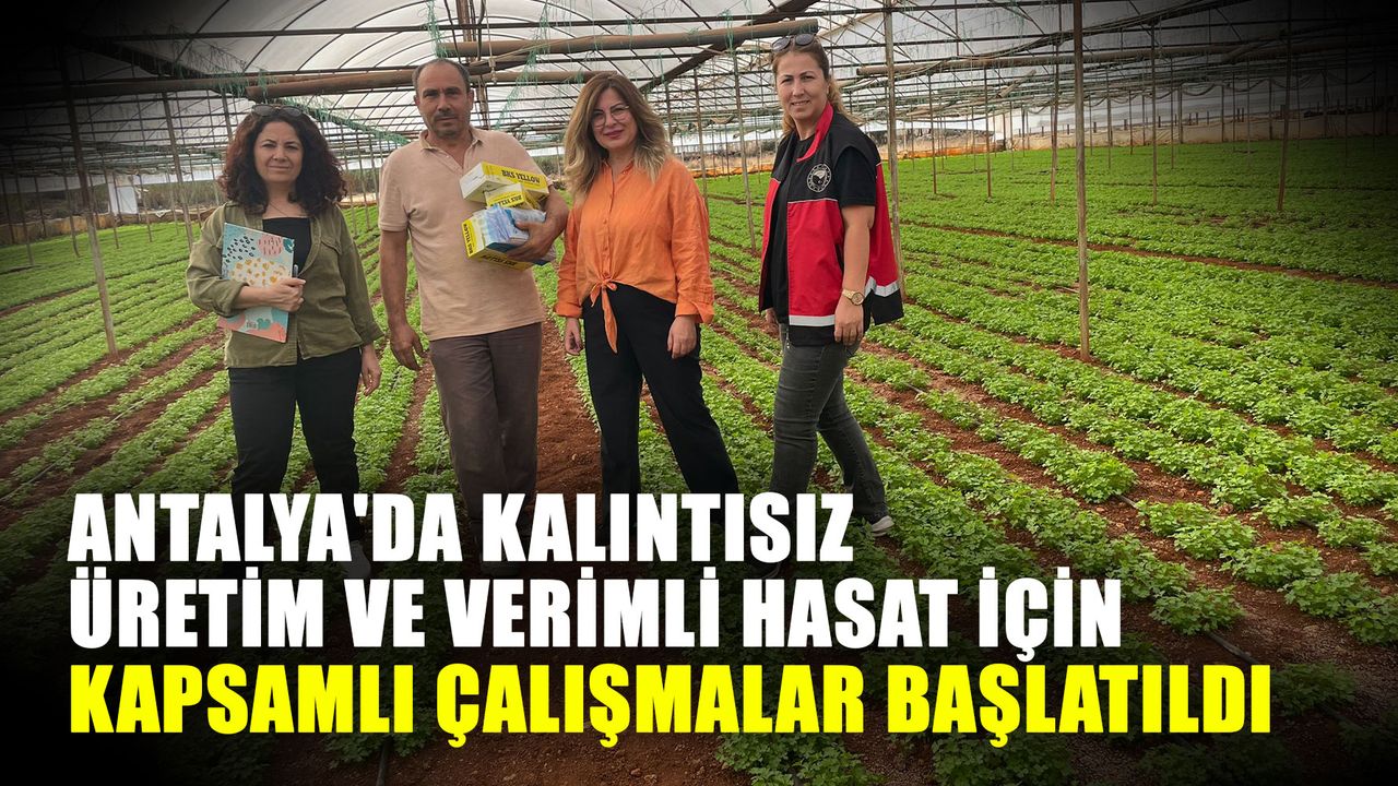 Antalya'da kalıntısız üretim ve verimli hasat için kapsamlı çalışmalar başlatıldı