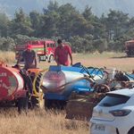 Muğla'da alevler ormana sıçradı! Vatandaşlar traktör ve su tankerleriyle seferber oldu