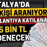 Antalya’da 50 kişi aranıyor! 5 toplantıya katılana 15 bin TL ödenecek