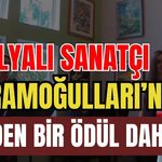 Antalyalı sanatçı Bayramoğulları’na ABD’den bir ödül daha