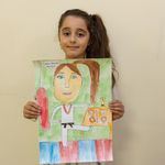 Manavgat’ta çocuklar kendi karikatürlerini çizdi