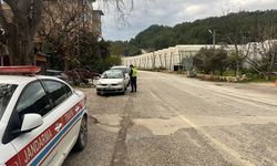 Alanya'da şok denetim: araçtan trafikten men edildi