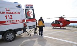 Antalya’nın Şehir Hastanesi’nde hava ambulansı devreye girdi