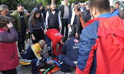 Kamyonetin çarptığı öğrenci yaralandı