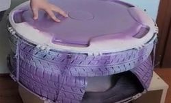 Sıfır atıktan kedi evi yaptı, Isparta birincisi oldu
