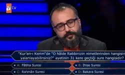 Kur'an-ı Kerim" de "O halde Rabbinizin nimetlerinden hangisini yalanlayabilirsiniz? Sorununu yanıtı nedir, Kim Milyoner İster’e damgasını vuran soru