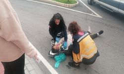 Fırtına kazaya sebep oldu, sürücüye ilk müdahaleyi fizyoterapist yaptı