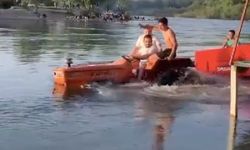 İlk gören tekne sanıyor, traktör olduğuna inanamıyor