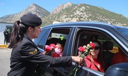 Antalya'da bayram trafiği başladı güvenlik güçleri harekete geçti