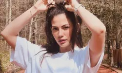 Demet Özdemir ormanlık alanda poz verdi, yeni pozlarına en sevdiğim zamanlar diye not düştü
