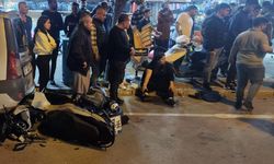 Motosiklet yayalara çarptı: 1 ölü, 2 yaralı