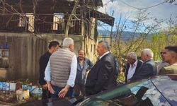 Başkan Erol Demirhan'dan örnek hareket... Evi yanan aileye jet ziyaret...