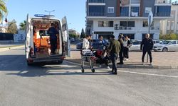 Ehliyetsiz motosiklet sürücüsü trafik kazasında yaralandı