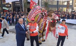 Kumluca'nın ‘Çılgın Boran’ı en süslü devesi seçildi