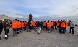 Efeler Belediyesi şirket çalışanları iş bıraktı