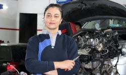 8 yıllık oto tamircisi Döndü, hem anne hem ustayım