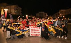 Beymelek şampiyonluğu kutluyor