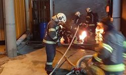 Denizli’de bir işyerinde çıkan yangın korkuttu