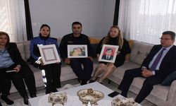 Serik protokolü, Polis Haftası dolayısıyla şehit polisin kızını ziyaret etti