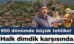950 dönümde büyük tehlike! Halk dimdik karşısında