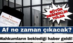 Mahkum ailelerinin beklediği haber geldi! Af ne zaman çıkacak?