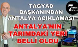 7 Soru 7 cevap'ta TAGYAD başkanından Antalya sözleri