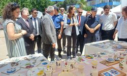 Köşklü kursiyerler el emeği ürünlerini sergiledi
