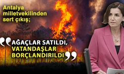 Antalya milletvekilinden sert çıkış; “Ağaçlar satıldı, vatandaşlar borçlandırıldı”