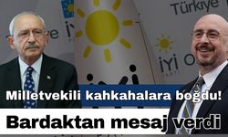 Antalya Milletvekili kahkahalara boğdu! Bardaktan mesaj verdi