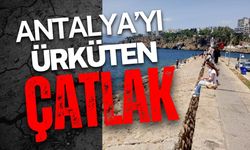 Antalya’yı korkutan çatlak… Yat Limanı’nda çatlak endişesi…