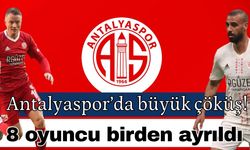 Antalyaspor’da büyük çöküş! 8 oyuncu birden ayrıldı… Antalyaspor’dan hangi oyuncular ayrıldı
