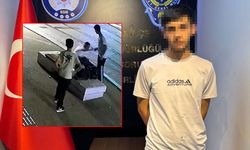 Bankta oturan kişiyi hem gasp etti hem de darp etti