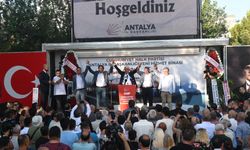 CHP, Antalya'da temel atma töreninde sert konuştu... “Biz o sofraya oturmayız”